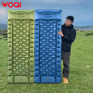 Colchoneta Inflable para Camping Woqi, Rectangular, para 1 Persona, Portátil, Impermeable, Colchón de Aire, Colchoneta para Dormir al Aire Libre, Azul, Personalizable - Product Image 1