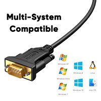 Cable Adaptador Convertidor USB a DB9 con Chip Jasoz PL2303, Cubierta de PVC y Lámina para Windows 11/10/8.1/8 con Controladores para Uso en Computadoras
