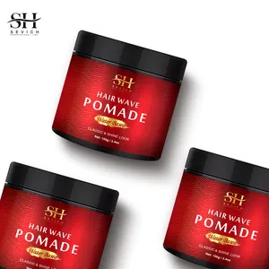 Label privé Pommade rafraîchissante pour traitement de bouclage de haute qualité pour hommes Pommade sèche hydratante pour cheveux d'hommes