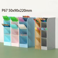 YUZMEI Porte-stylos en plastique personnalisé, porte-crayons, organisateur de bureau multi-compartiments, boîte de rangement pour fournitures de bureau et scolaires