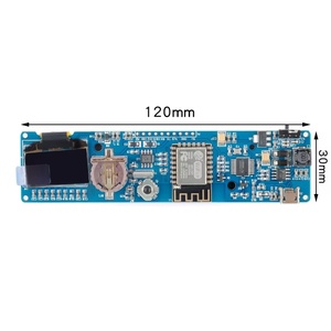 ESP8266 ESP-12F Màn Hình <span class=keywords><strong>OLED</strong></span> Hiển Thị WiFi Đồng Hồ Mô Đun Dự Báo Thời Tiết Micro USB Ban Phát Triển Với Pin 18650 Ốp Lưng CH340 - Product Image 6