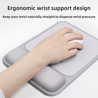Tapis de souris ergonomique avec repose-poignet en mousse à mémoire de forme pour ordinateur, vente en gros