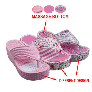 Zapatillas de masaje EVA para mujer, chanclas de cuña para verano - Product Image 2