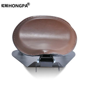 Cojín de asiento individual de motocicleta de cuero sintético con resorte para <span class=keywords><strong>Cafe</strong></span> Racer-Reemplazo negro/marrón - Product Image 4