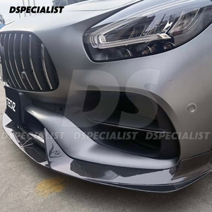 Pt Style Dry Carbon Fiber Front <strong>Spoiler</strong> Splitter Bumper Lip for Mercedes Benz AMG <strong>GT</strong> GTS GTC C190 - Product Image 3
