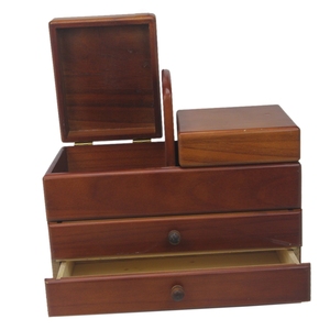 Wholesales Packaging <strong>Box</strong> Cheap Pine Unfinished Cantilever Folding <strong>Wooden</strong> <strong>Tool</strong> Sewing <strong>Box</strong> - Product Image 3