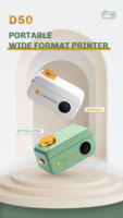 Printer Thermal Genggam AIMO D50 16mm 20mm 24mm Nirkabel untuk Stiker Catatan Label Nama untuk Ponsel Printer Stiker Mini