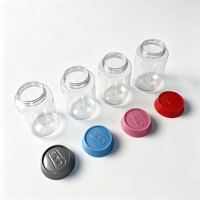 Conteneur en plastique PET transparent en forme de canette de soda, avec bouchon à vis, pot à bonbons, pour noix, friandises, petits cadeaux