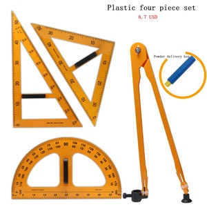Chxn Nhựa Tam Giác Thiết Lập Lớn Hình Bán Nguyệt Thước Đo Thước Đo La Bàn Cho Giảng Dạy Trình Giảng Dạy - Product Image 2