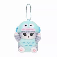 Peluche Porte-clés Douce et Confortable en Forme de Chat Requin pour Chats Sanrioed, Rembourrage en Coton PP, Jouet en Peluche