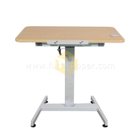 Mesa eléctrica portátil de altura ajustable, mesa de estudio para ordenador portátil, mesa de trabajo telescópica de pie