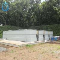 Station d'épuration des eaux usées conteneurisée MBBR 30-500 m³/jour avec contrôle PLC pour la réutilisation des eaux usées municipales et industrielles