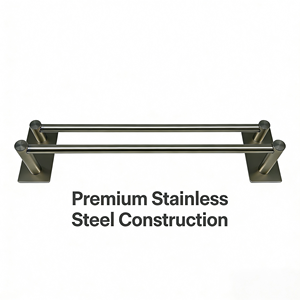 Toallero <span class=keywords><strong>de</strong></span> Baño <span class=keywords><strong>de</strong></span> Acero Inoxidable <span class=keywords><strong>de</strong></span> Doble Capa con Acabado Espejo, Ecológico, Resistente a la Corrosión, <span class=keywords><strong>para</strong></span> Colgar Toallas - Product Image 3