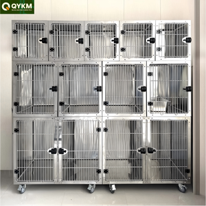 Cage modulaire pour chien en acier inoxydable 304 professionnelle, personnalisable, pour hôpital, clinique, <span class=keywords><strong>animalerie</strong></span>, élevage - Product Image 1