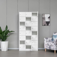 Casier métallique haut à 24 portes, armoire de rangement moderne et spacieuse, robuste et durable pour l'école, la salle de sport, le supermarché