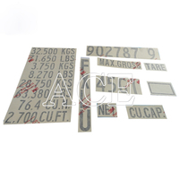 Pièces et accessoires de conteneur d'expédition 3M Kiss-Cut Sticker Number Letter Shipping Container Decal