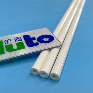 โรงงานฮูโตผลิตหลอดเซรามิกอะลูมินาเคลือบ 95% ทนความร้อนสูง ขนาด 8*3.5*505 มม. - Product Image 1