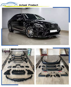 Leishuo 2024 OEM W222 Bodykit S63 AMG Kit de carrocería labio de rejilla delantera y parachoques trasero faldones laterales Auto piezas de coche para <span class=keywords><strong>Mercedes</strong></span> Benz - Product Image 6