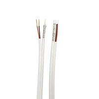 Câble coaxial flexible long ZhongTong RG59 SDI 3G/12G HD avec conducteur en cuivre, isolation en PE expansé tressé aluminium-magnésium