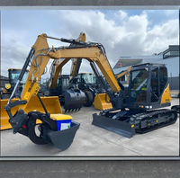 XE80U Excavatrice sur chenilles compacte à queue courte de 9,5 tonnes, garantie 1 an, pour travaux municipaux, aménagement paysager, construction, utilisation agricole, haute efficacité