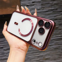 Nouvelle coque de téléphone rigide transparente magnétique en PC pour iPhone 18 Pro Max 18Pro, coque givrée mate plaquée pour iPhone 17 16 15 Pro Max
