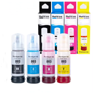 Asseel 003 Premium Compatibele Kleur Bulk Water Gebaseerd 70Ml Fles Bijvullen Tinta Dye Inkt Voor Epson L3100 L5196 L3110 L3150 Printer