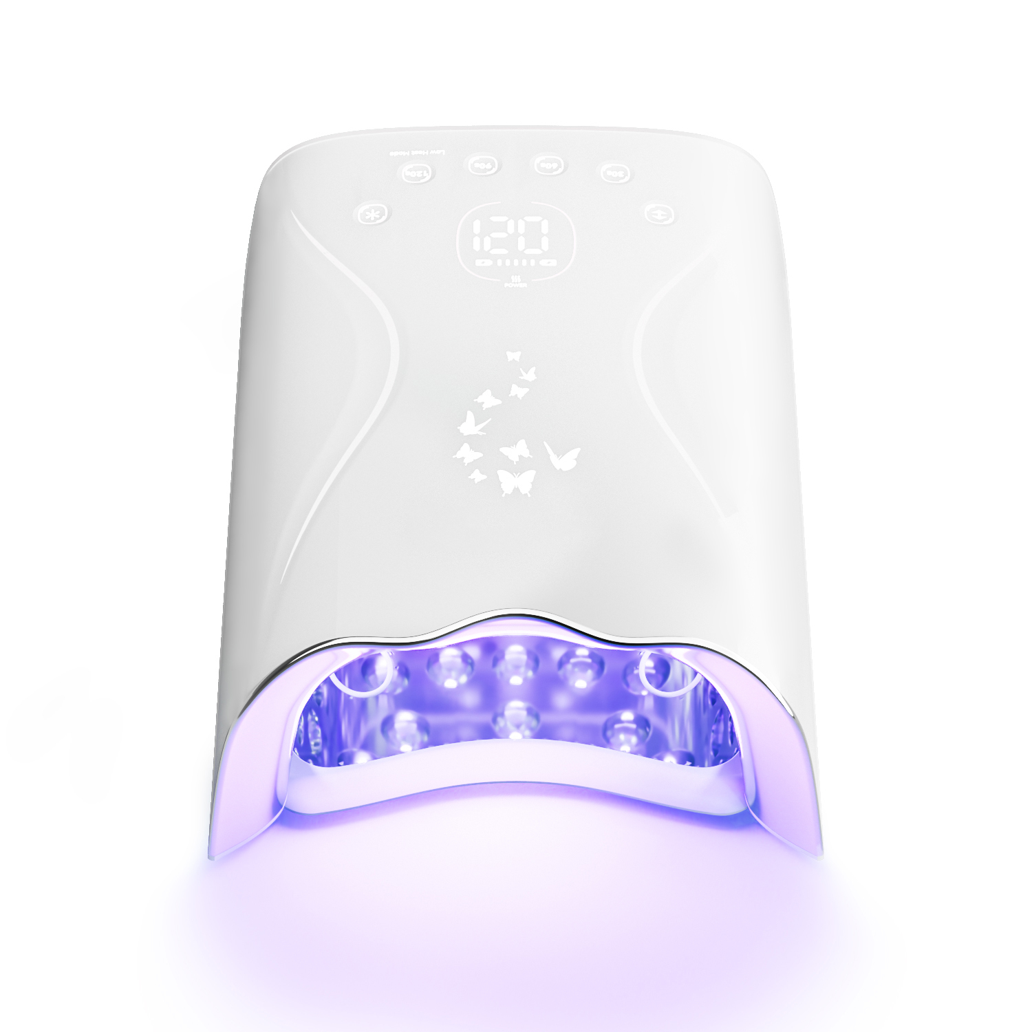 Professional 115W Pink Powerful Rechargeable UV Nail Dryer Lamp LED Colorful UV Nail Lamp