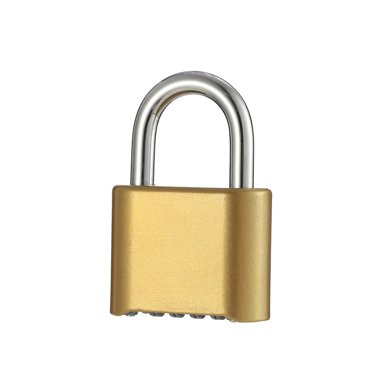 Password Padlock Black Combination Lock Zinc