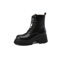 Bottines Martin à lacets avec plateforme et talon bloc épais