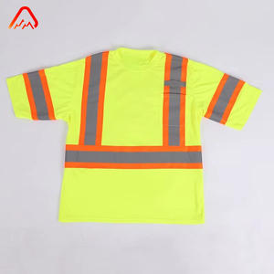 T-shirt de travail Design de poche Offre Spéciale T-shirt de sécurité haute visibilité à séchage rapide T-shirt réfléchissant à manches courtes et col rond - Product Image 1