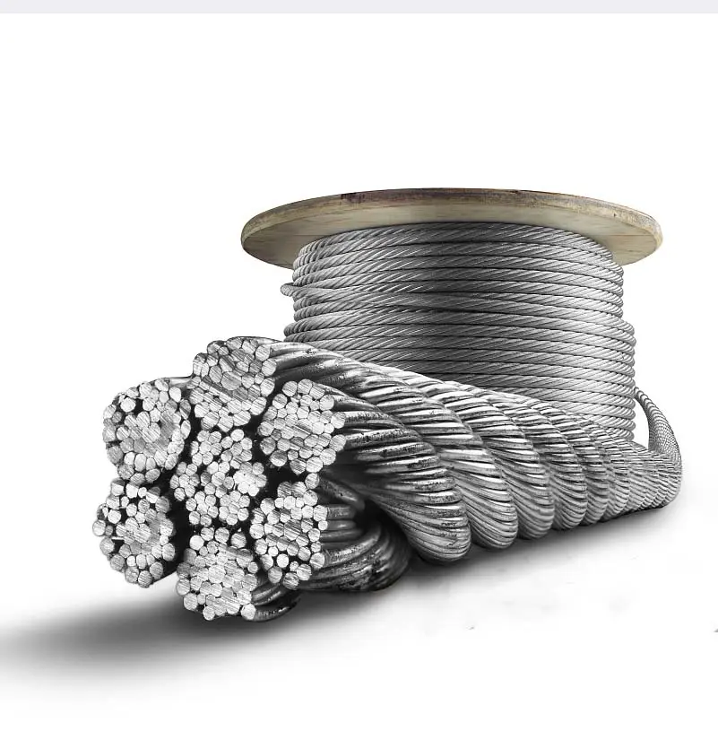 Cable de acero galvanizado, cuerda de remolque de 10 mm /14mm/16mm/22mm/34mm