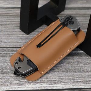 Multitool Waist Belt Organizer Pu Leather Pocket Sheath Folding Knife <b>Pouch</b> for Edc Tools - Product Image 3