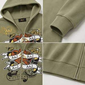 A&J Fabricante OEM ODM con Logotipo Personalizado, Venta al por Mayor, Marca Privada, Conjunto de Sudadera con Capucha y Pantalones Deportivos Gráficos de 200G para Mujer, OEKO-TEX GRS Personalizado - Product Image 6