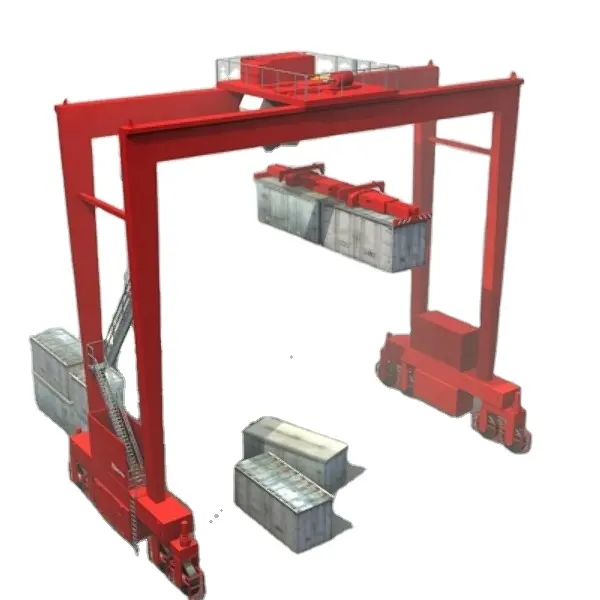 Hot sale RTG type heavy Rubber Tyred Container gantry crane for container terminals