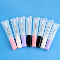 Tube souple personnalisé D19 10ml en PE pour cosmétiques, emballage transparent pour brillant à lèvres, huile à cuticules et baume à lèvres