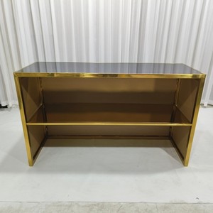 Comptoir de <span class=keywords><strong>bar</strong></span> pliable en acrylique avec structure en acier inoxydable doré - Product Image 6