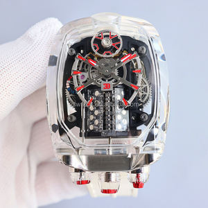 Montres mécaniques de luxe pour hommes Jacob personnalisées transparentes, dernières tendances 2024 - Product Image 3