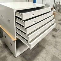 Archivador de Acero Resistente de Fábrica China, Gabinete de Almacenamiento de Planos con Cerradura, Gabinete de Mapas de Oficina Personalizado OEM ODM