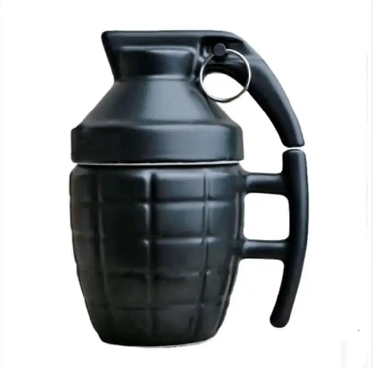 Amazon Hot Sales Custom Novelty 3D Ceramic Cups Mugs Black Ceramic Coffee Mug