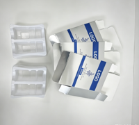 Boîtes d'emballage personnalisées écologiques pour flacons avec gaufrage et papier holographique pailleté pour petits flacons de 2 ml/3 ml/5 ml/10 ml