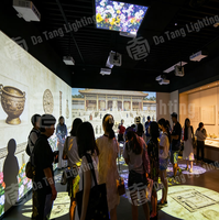 Système de projection interactif immersif pour grandes salles avec expérience visuelle murale et au sol pour les musées