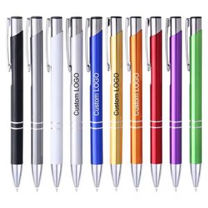 Promotional Advertising Souvenir China Bulk Aluminum Products Blue Black Ink <b>Personalised</b> Metal <b>Pens</b> With Custom Logo - Product Image 5