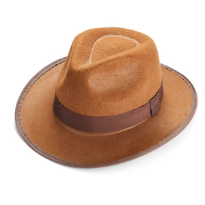Chapeau Fedora à large bord de l'usine Manwu pour hommes et femmes, chapeau de cowboy décontracté pour les fêtes en plein air et l'été. - Product Image 5