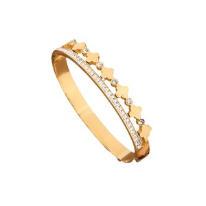 Pulsera de Acero Inoxidable con Baño de Oro de 18K y Dijes Geométricos para Mujer, Joyería Moderna para Bodas - Product Image 5