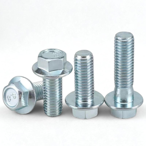 Một phần chủ đề, mặt bích Hex ốc vít ốc vít đầy đủ chủ đề DIN 6921 / ISO 1665 cấp 8.8 10.9 kẽm mạ hình lục giác mặt bích Bolt - Product Image 1