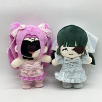 Boneka Kapas Kakak Perempuan Lucu Dengan Gaun Pink & Hijau Mainan Boneka Gadis Cantik Merchandise Permainan Logo Kustom