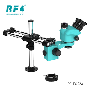 RF4 7-50x 三目立体显微镜 FO22 双臂支架 144 LED 环形灯 0.5x CTV 镜头 IP53 级防护等級 LCD 显示屏 - Product Image 6