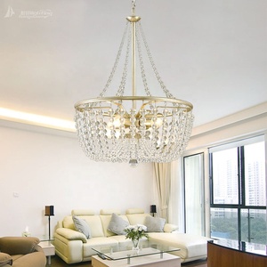 Luz colgante decorativa para entrada, escaleras, pasillo, mercado de pulgas de París, candelabro Grande, cuentas de cristal, luz colgante - Product Image 3