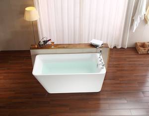 67 Inch Freestanding Small Acrylic <strong>square</strong> Mobile <strong>Bathtub</strong> - Product Image 2