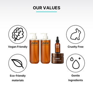 ZLZR Paraben Free Sulphate Free Salon Herbal Rosemary Biotin Frizzy Hair Growth Red Onion Cream <b>Shampoo</b> & Conditioner Set - Product Image 3